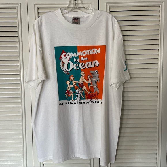 oneita Other - White T-Shirt Men size XL